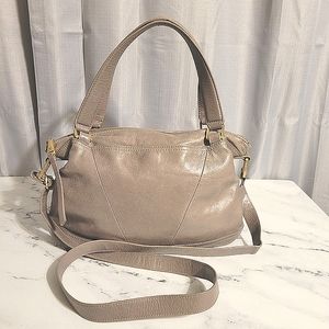 HOBO Grey Leather Crossbody/Shoulder Bag/Handbag